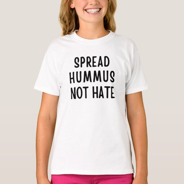 Camiseta Esparcir Hummus no odio (Anverso)