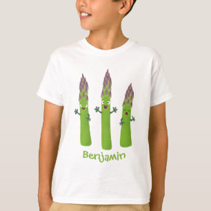 Camiseta Espárrago lindo cantando trío de verduras personal