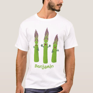 Camiseta Espárrago lindo cantando trío de verduras personal