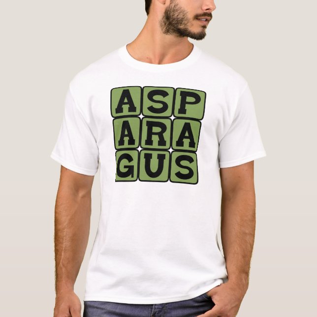 Camiseta Espárragos, Verdura con Tallo (Anverso)