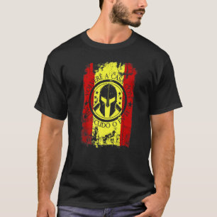 Camiseta Esparta de bandera de España de Casco Espartano vu