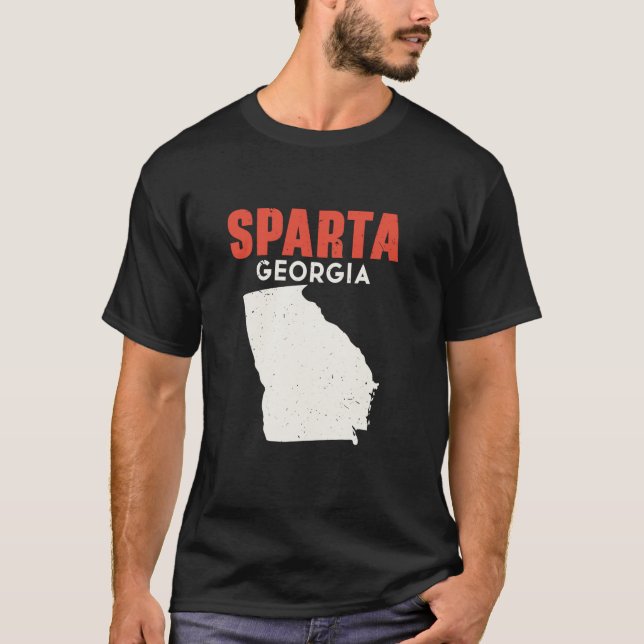 Camiseta Esparta Georgia Estados Unidos Estados Unidos Viaj (Anverso)