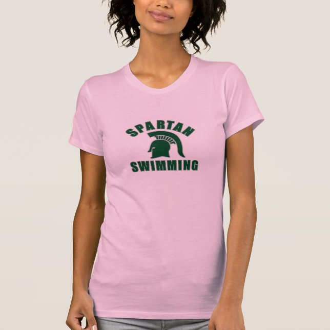 Camiseta espartano de la natación del horizonte (Anverso)