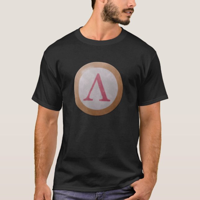 Camiseta espartano del escudo (Anverso)