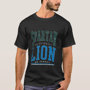 Camiseta Espartano el sábado León el domingo retro Mujeres 