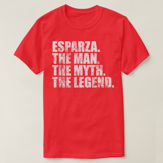 Camiseta Esparza Esparza apellido Esparza apellido Espar (Diseño del anverso)