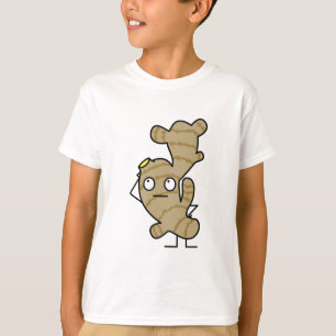 Camiseta Especia asiática sana de la raíz del jengibre