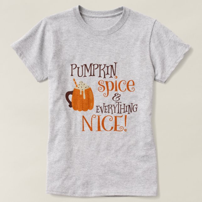 Camiseta Especia y todo de la calabaza Niza (Diseño del anverso)