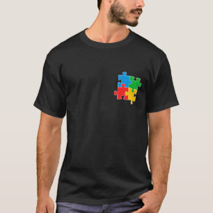 Camiseta Especial de bolsillo del rompecabezas del mes de l