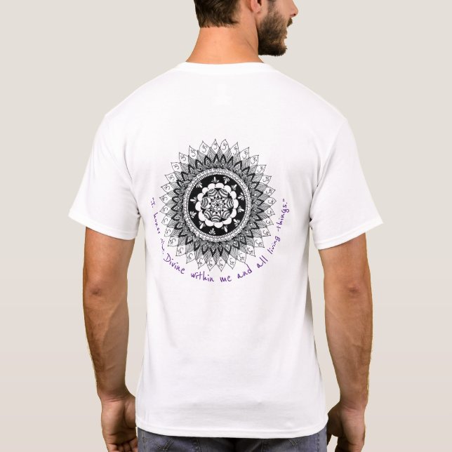 Camiseta especial de la corona Chakra Mandala para (Reverso)