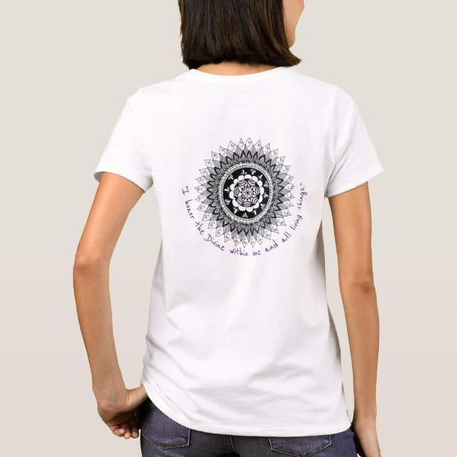 Camiseta especial de la corona Chakra Mandala para (Reverso)