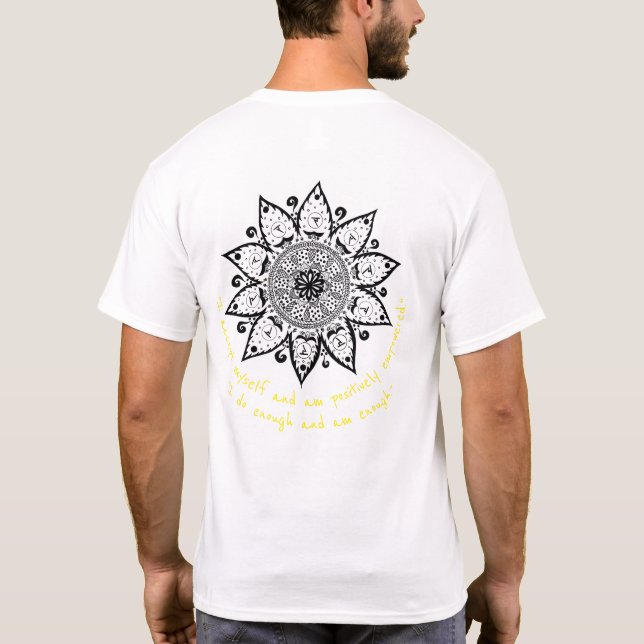 Camiseta especial de Plexus solar Chakra Mandala p (Reverso)
