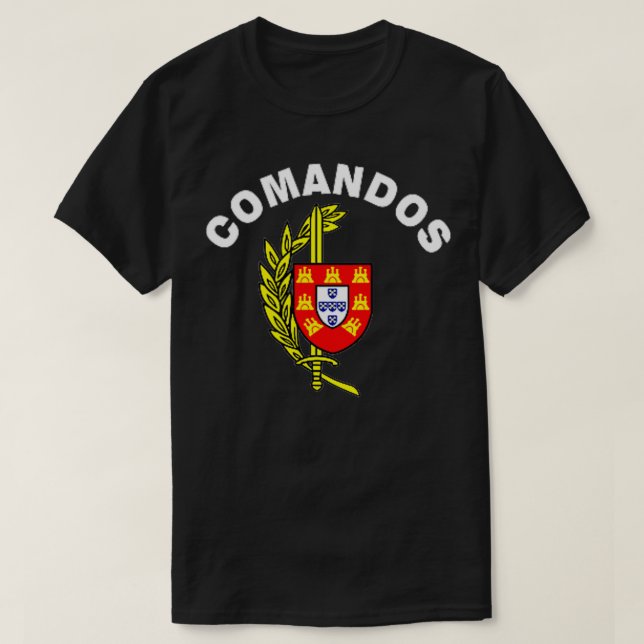 Camiseta Especial portugués s Comandos Tshirt (Diseño del anverso)