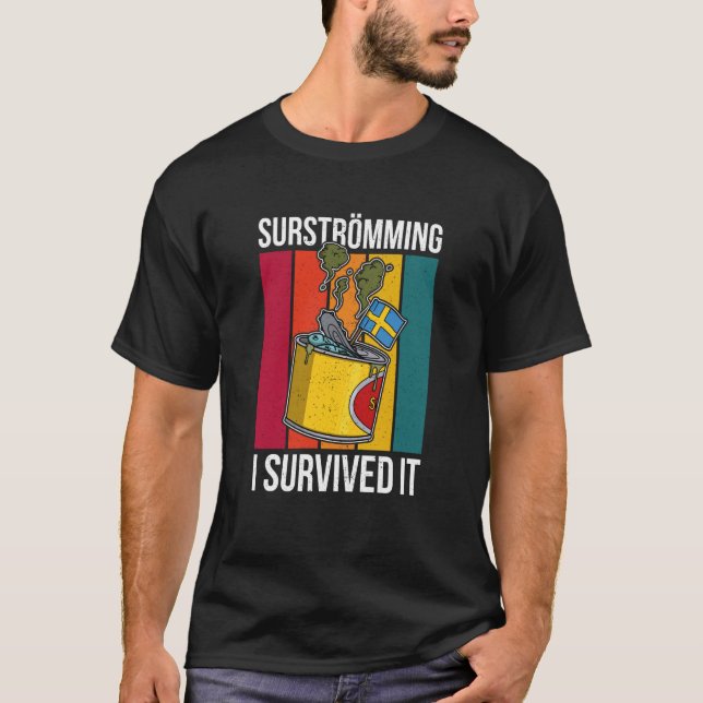 Camiseta Especialidad sueca de pescado Surstromming puke fi (Anverso)