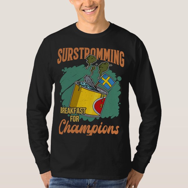 Camiseta Especialidad sueca de pescado Surstromming puke fi (Anverso)