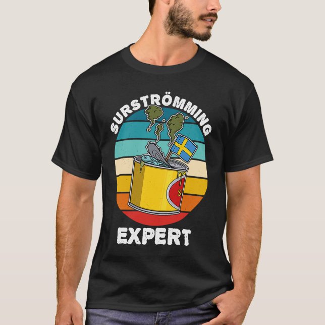 Camiseta Especialidad sueca de pescado Surstromming puke fi (Anverso)