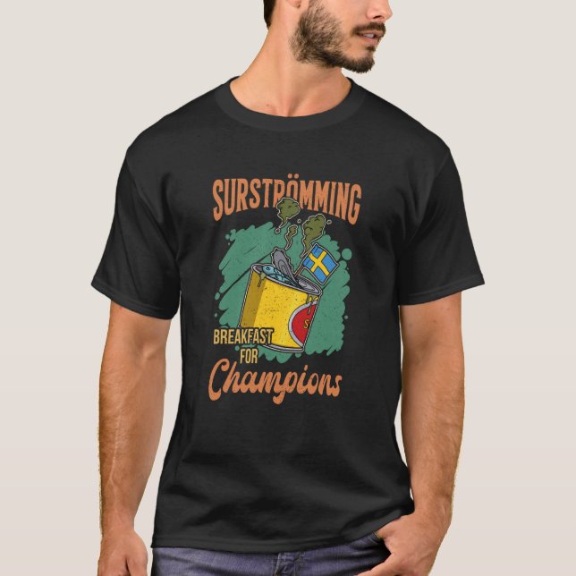Camiseta Especialidad sueca de pescado Surstromming puke fi (Anverso)