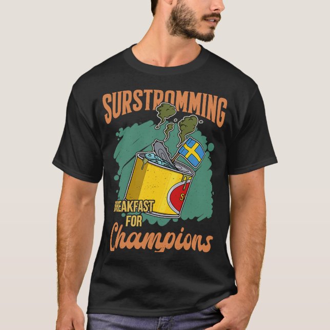 Camiseta Especialidad sueca de pescado Surstromming puke fi (Anverso)