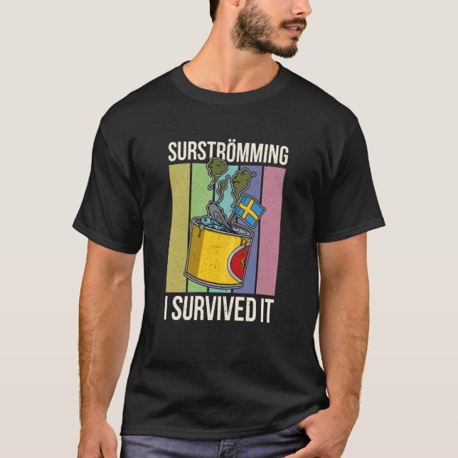 Camiseta Especialidad sueca de pescado Surstromming puke fi (Anverso)