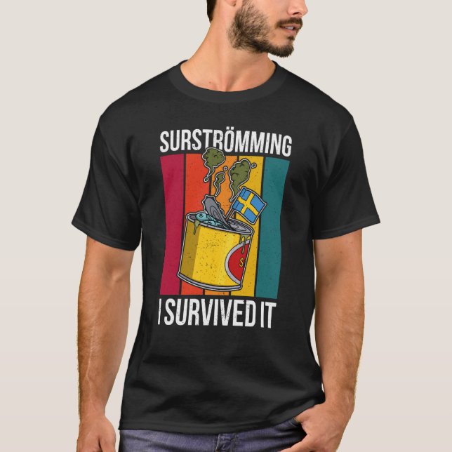 Camiseta Especialidad sueca de pescado Surstromming puke fi (Anverso)