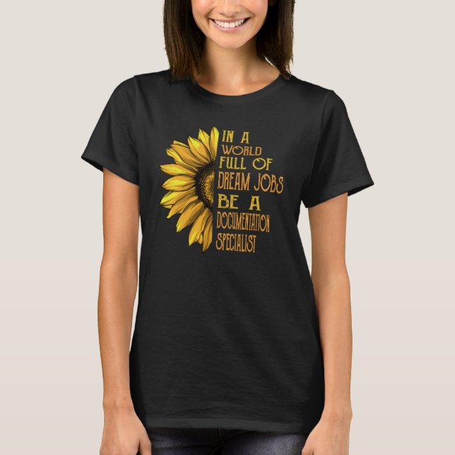 Camiseta Especialidades de documentación del girasol (Anverso)