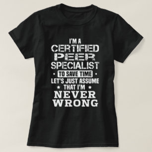 Camiseta Especialista de compañeros certificados