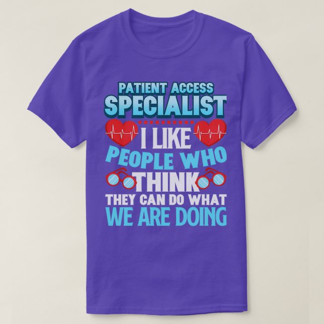 Camiseta Especialista en acceso al paciente (Diseño del anverso)