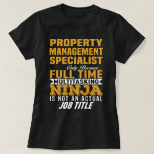 Camiseta Especialista en administración de propiedades