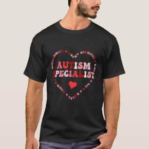 Camiseta Especialista en Autismo Adorable Día de San Valent