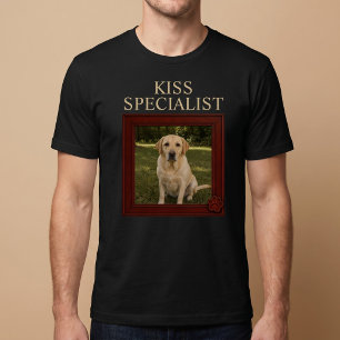 Camiseta Especialista en Besos Foto de Perro Divertida Pers
