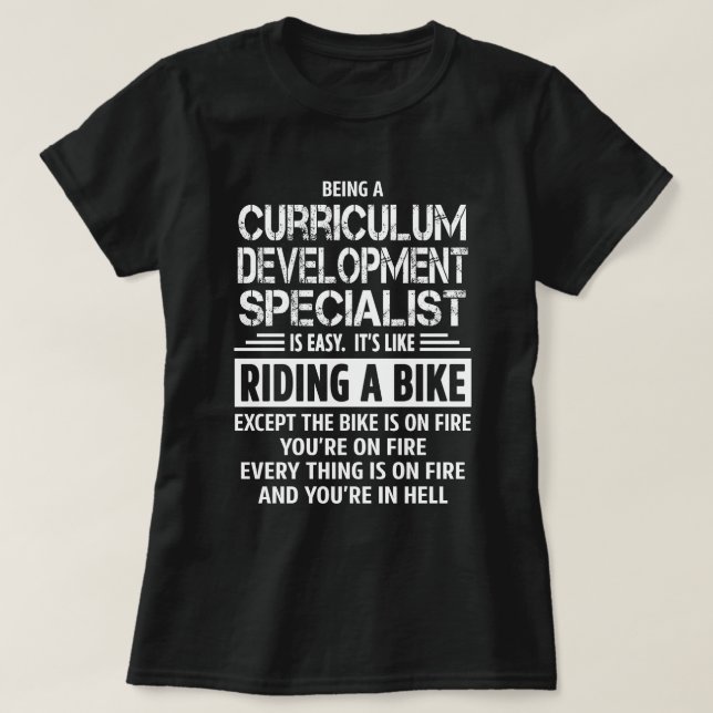 Camiseta Especialista en desarrollo curricular (Diseño del anverso)