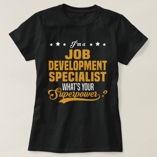 Camiseta Especialista en desarrollo de empleo (Diseño del anverso)