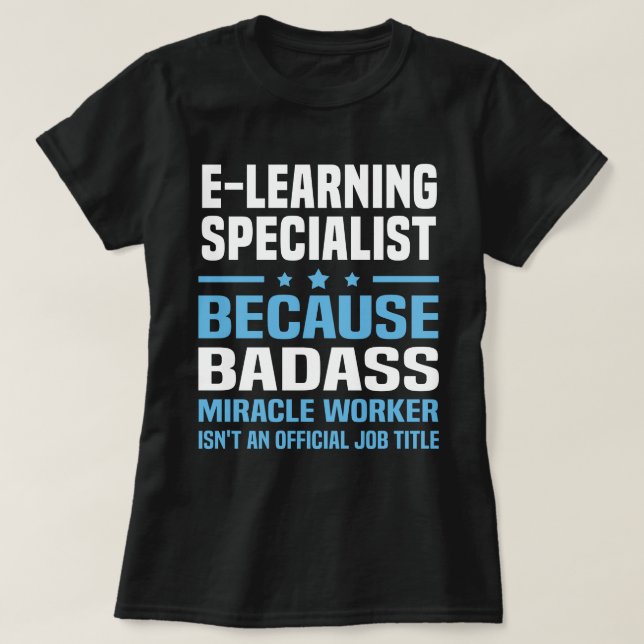 Camiseta Especialista en E-Learning (Diseño del anverso)