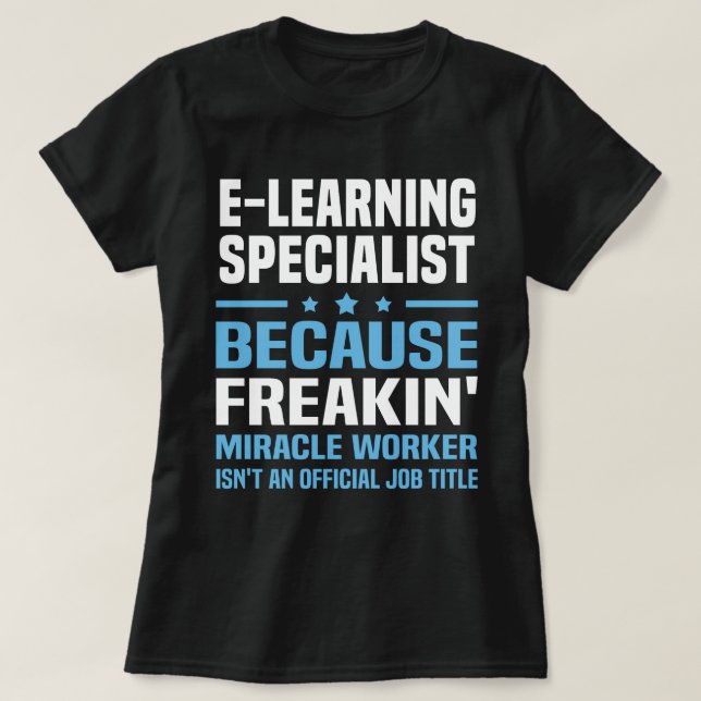 Camiseta Especialista en E-Learning (Diseño del anverso)