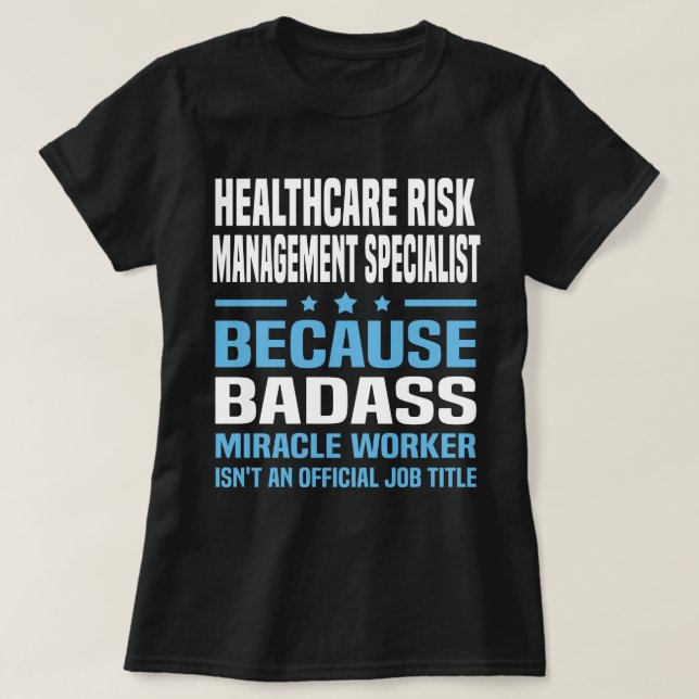 Camiseta Especialista en Gestión de Riesgos en Salud (Diseño del anverso)