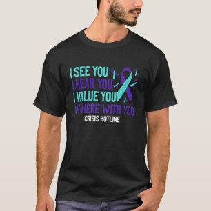 Camiseta Especialista en línea de crisis 0 988 Salud Mental