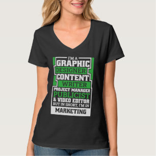 Camiseta Especialista en marketing para especialista en mar