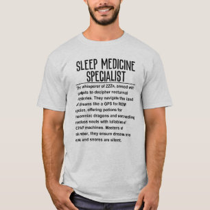 Camiseta Especialista en medicina del sueño
