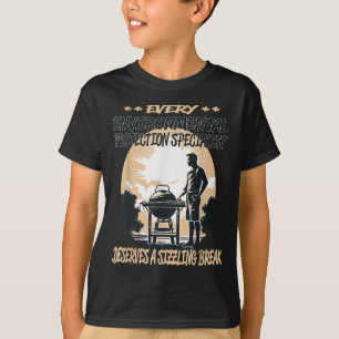 Camiseta Especialista en Protección Ambiental Funny Bbq Che
