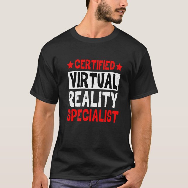 Camiseta Especialista en realidad virtual certificada (Anverso)