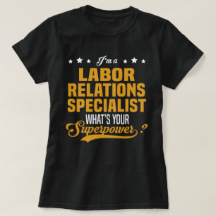 Camiseta Especialista en relaciones laborales
