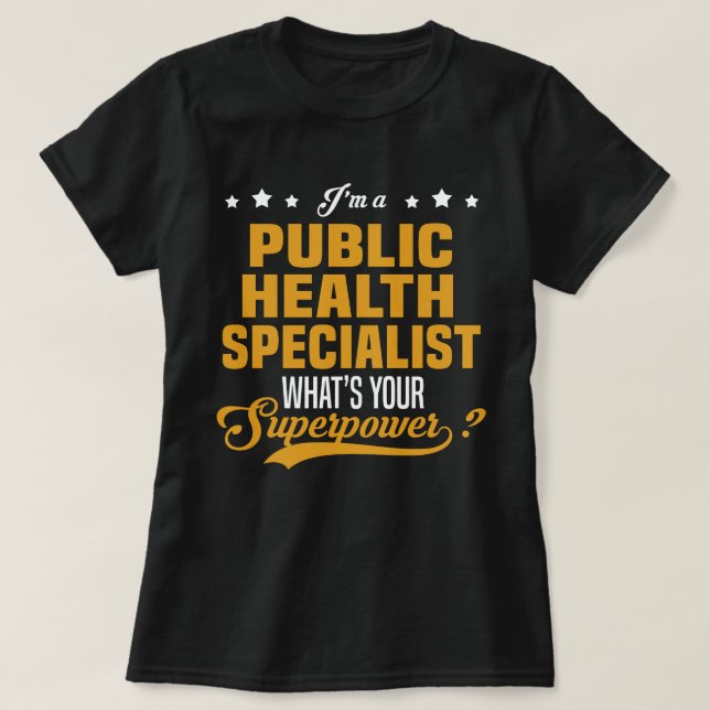 Camiseta Especialista en Salud Pública (Diseño del anverso)