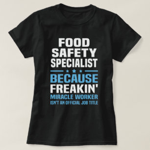 Camiseta Especialista en seguridad alimentaria