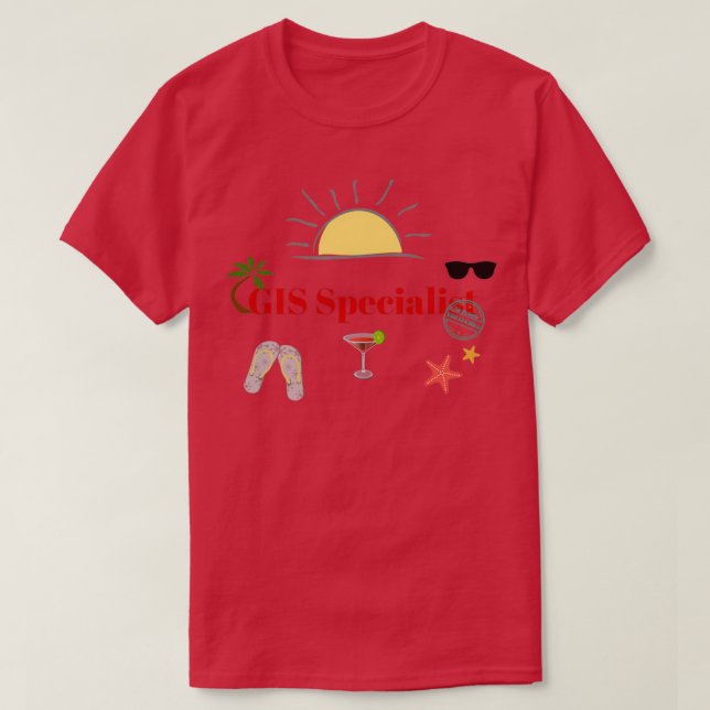 Camiseta Especialista en SIG en vacaciones (Diseño del anverso)