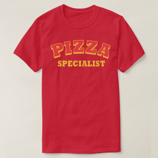 Camiseta Especialista Pizza (Diseño del anverso)
