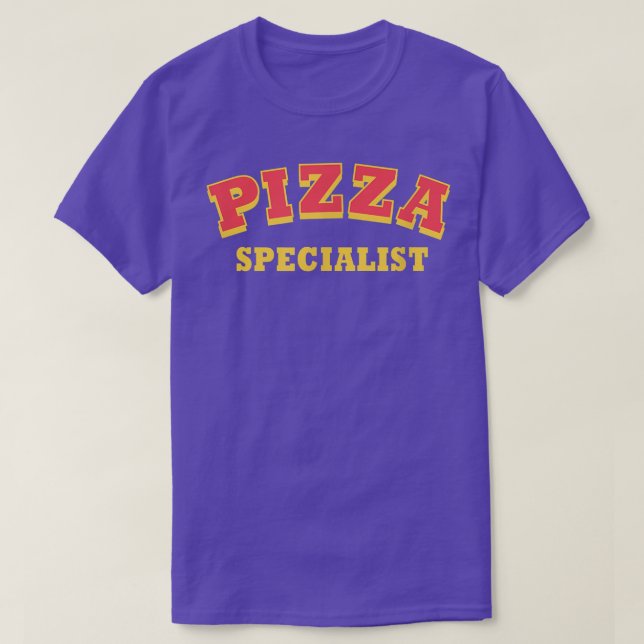 Camiseta Especialista Pizza 24284503 (Diseño del anverso)