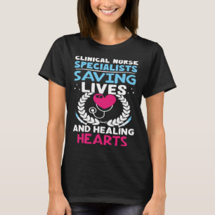 Camiseta Especialistas en Enfermería Clínica Salvando Vidas
