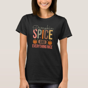 Camiseta Especias De Calabaza Para Mujeres Y Todo Lo Agrada