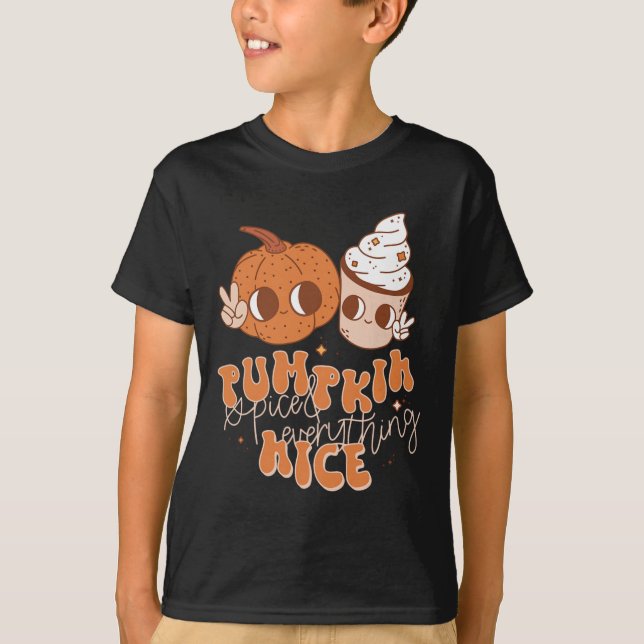 Camiseta Especias De Calabaza Y Todo Lo Bueno Temporada De  (Anverso)