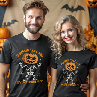 Camiseta Especias De Calabaza Y Todo Lo Que Es Buena Cabeza